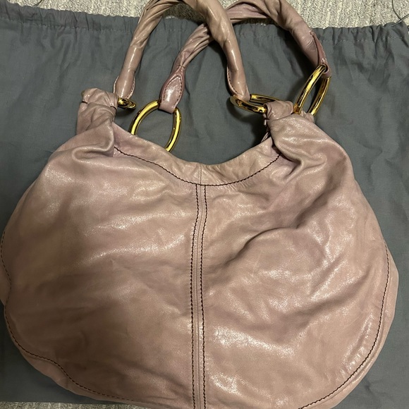 Miu Miu Handbags - Miu Miu Beige Hobo Purse